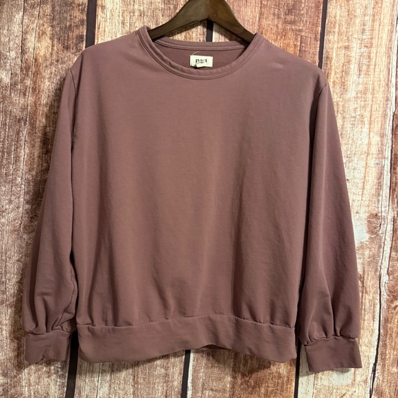Pact Tops - Pact mauve open back Long Sleeve Top